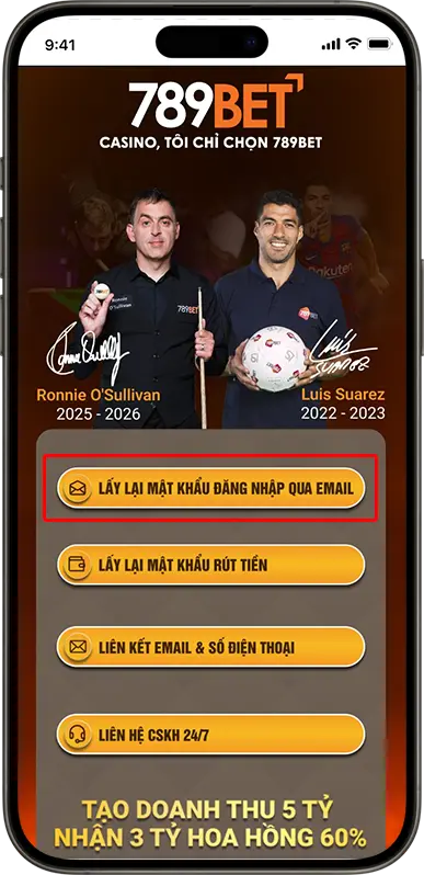 Bước 1: Chọn “Lấy lại mật khẩu đăng nhập qua Email”